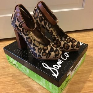 Sam Edelman leopard heels