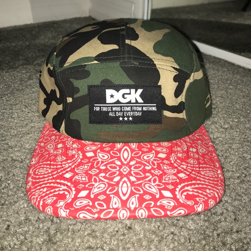 DGK Camo & Paisley 5 Panel Strap Back Hat