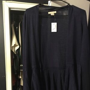 Navy blue swing sweater