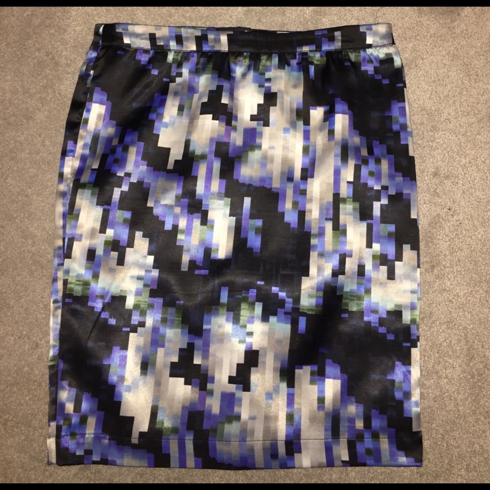 Blue Printed Skirt