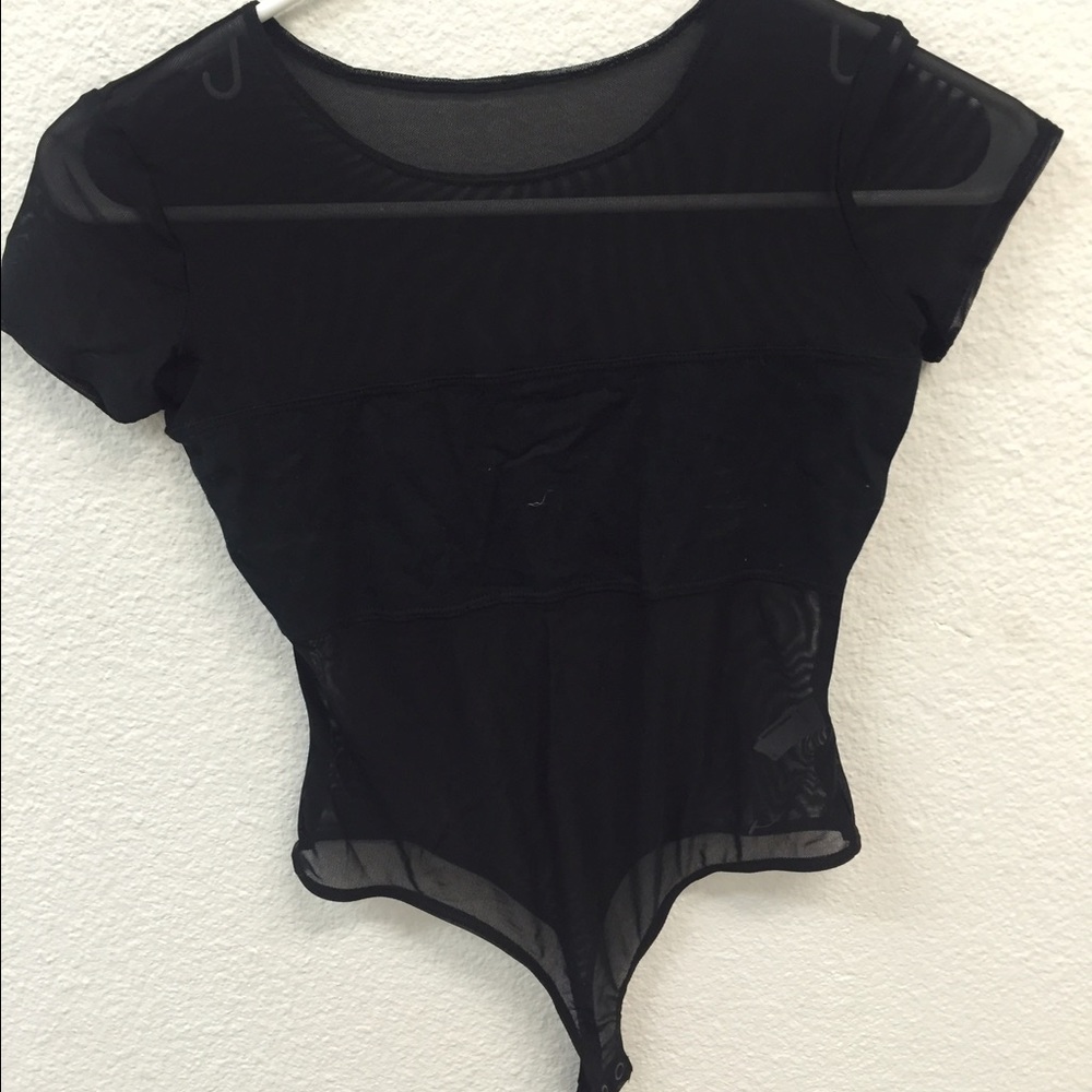 American apparel black sheet bodysuit