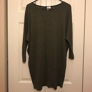 Dark green long tunic