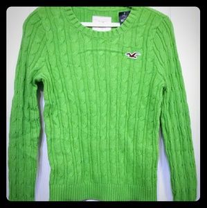 Hollister green sweater