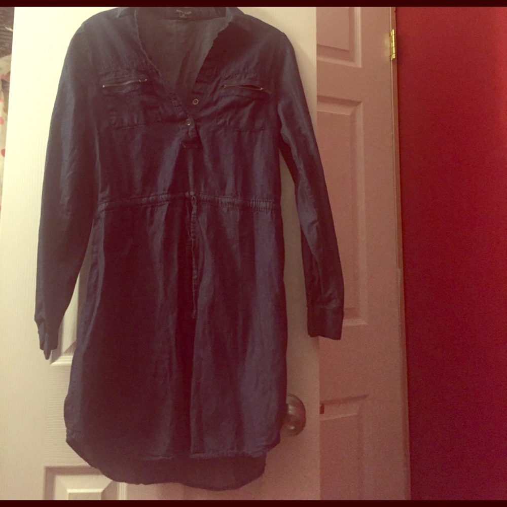 Blue denim dress