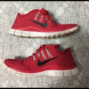 Red Nike Free 5.0