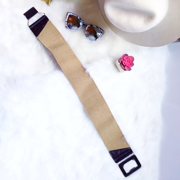 . {EILEEN FISHER} Genuine leather + cotton safari - Picture 4 of 8