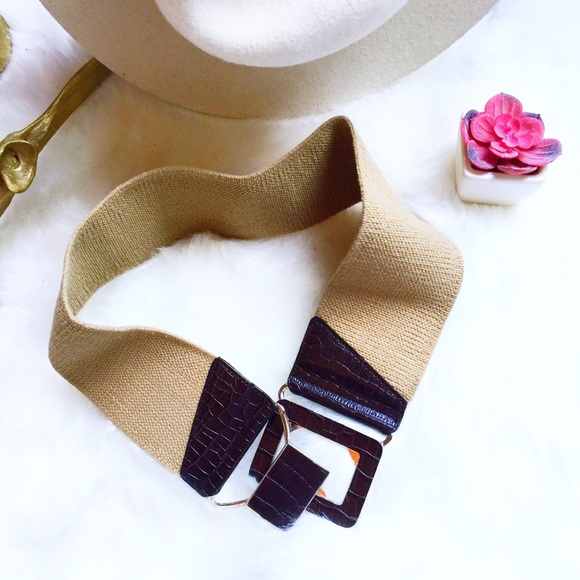 . {EILEEN FISHER} Genuine leather + cotton safari - Picture 6 of 8