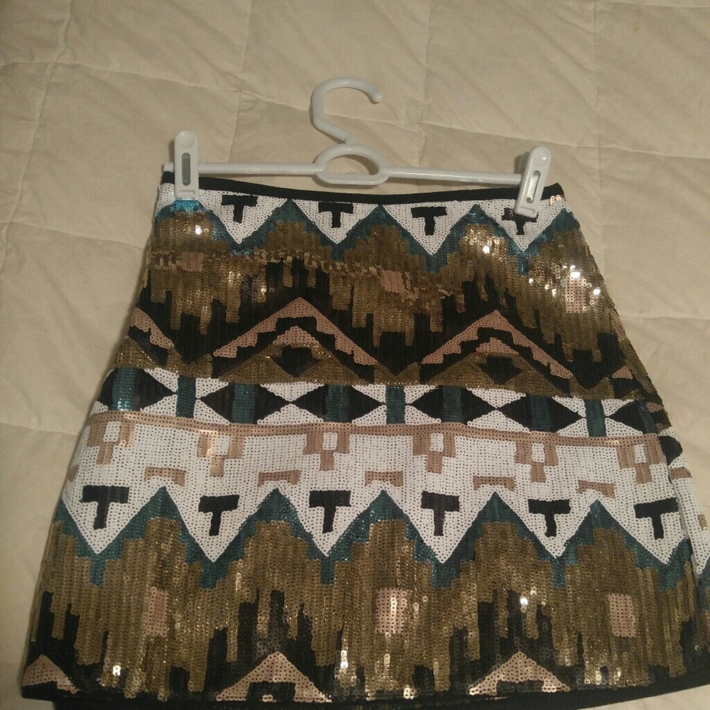Sequin Mini Skirt