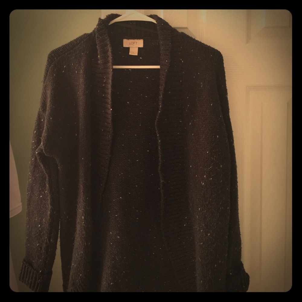 Loft sweater black speck
