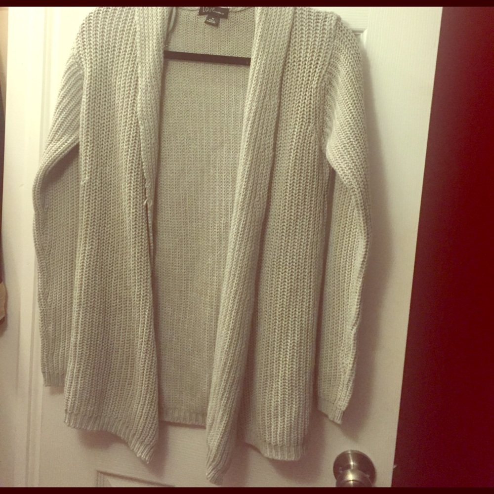 Grey oversized cardigan