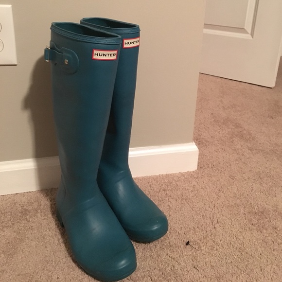 Amazon.com | Hunter Womens Original Tall Boots Dark Green,7  Hunter Boots
