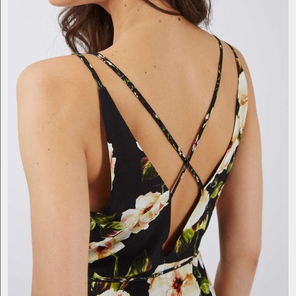 ONE LEFT!! Topshop Garden Wrap Dress - Picture 3 of 4
