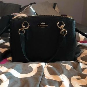 Black cross body coach purse