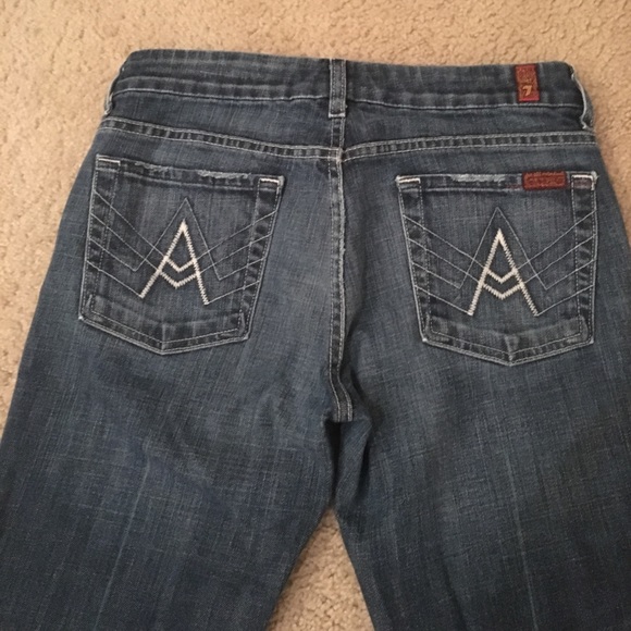 Barely worn size 28 7 jeans - Picture 2 of 3