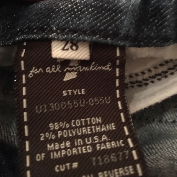 Barely worn size 28 7 jeans - Picture 3 of 3
