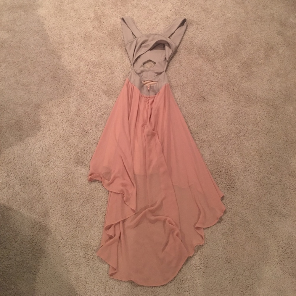 Solemio Los Angeles High low dress