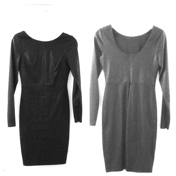 Robert Rodriguez Long Sleeve Black Leather Dress. $Price Drop Alert$ - Picture 2 of 5