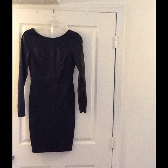 Robert Rodriguez Long Sleeve Black Leather Dress. $Price Drop Alert$ - Picture 3 of 5