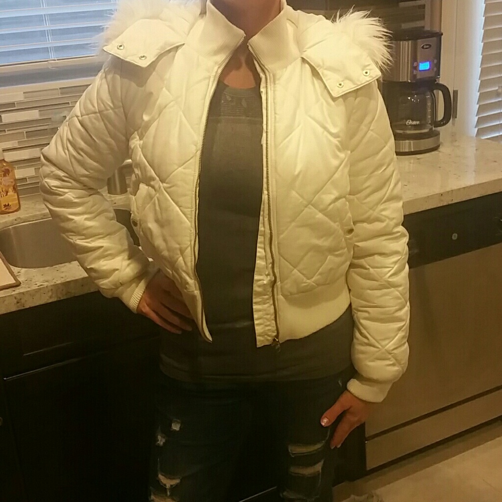 White Divided snow jacket