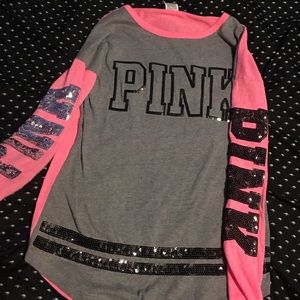Pink long sleeve top