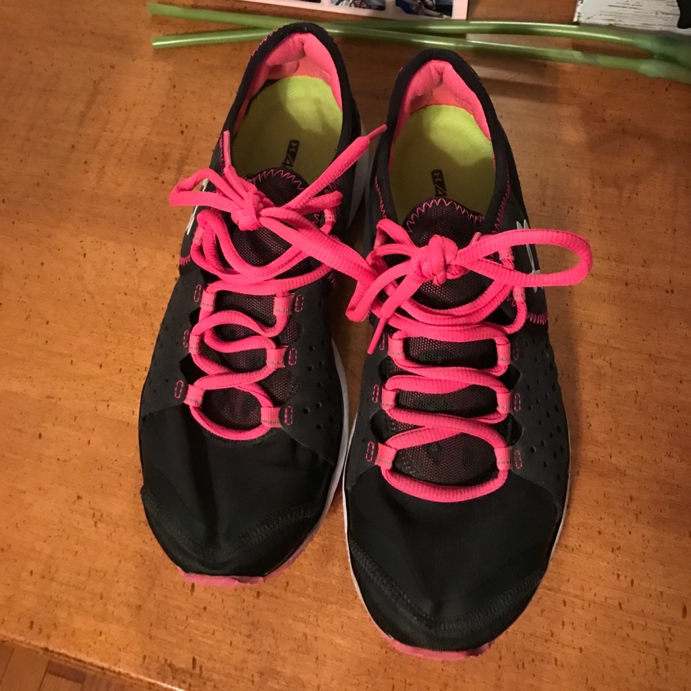 Black and pink shoes