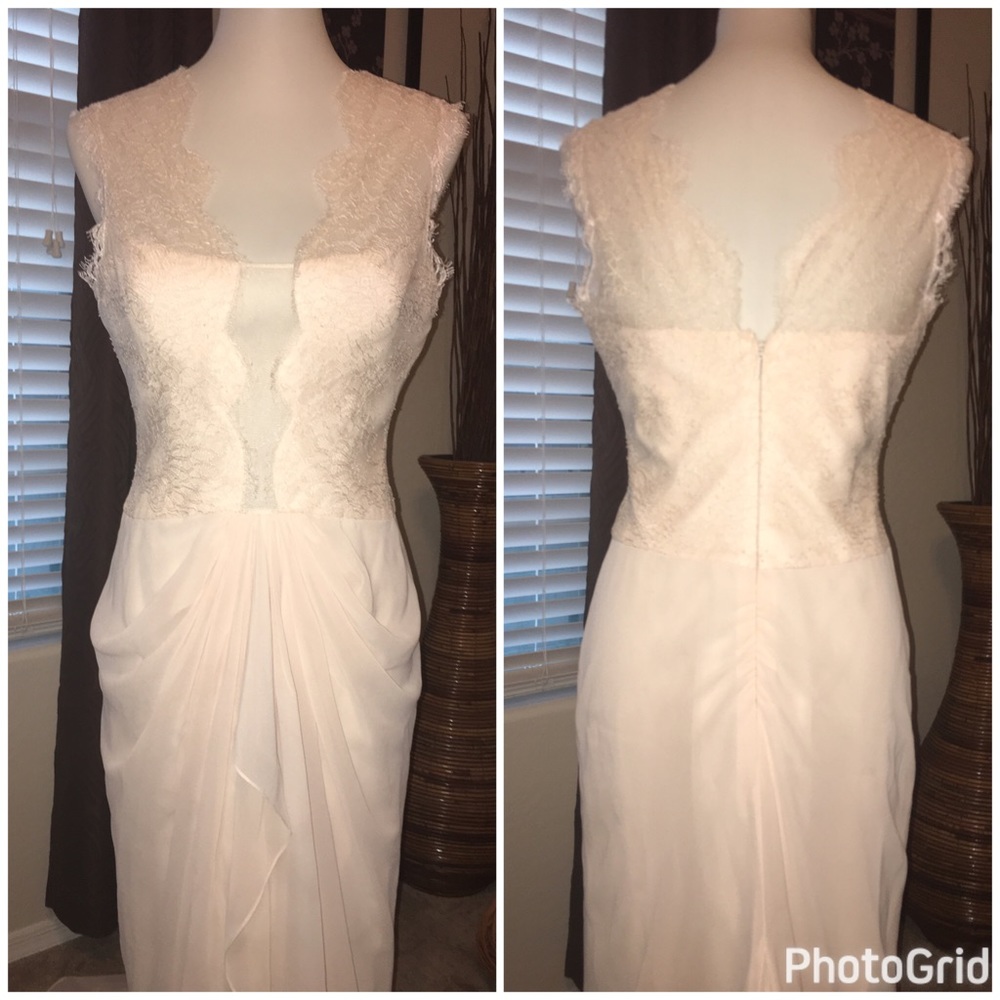 BCBG MAXAZRIA "Brandy" Vanilla Gown 8