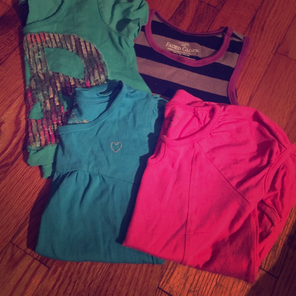 (4) Girls shirt bundle