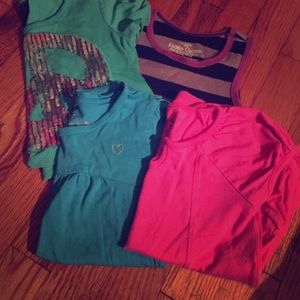 (4) Girls shirt bundle
