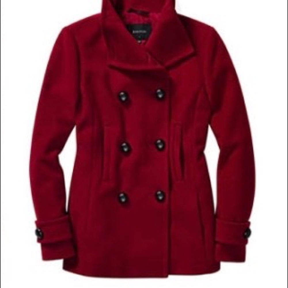 Red wool coat
