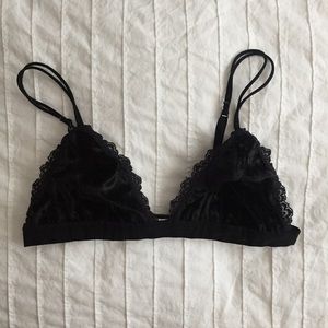 Black Velvet Bra