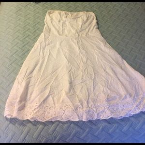 Strapless summer dress