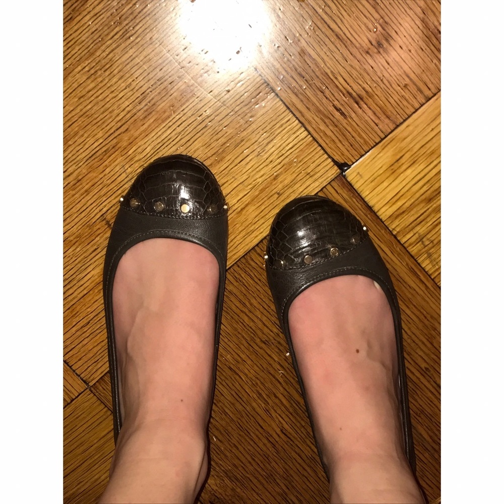 Vince Camuto Flats, Italian Olive Glazed Snake - Picture 5 of 5