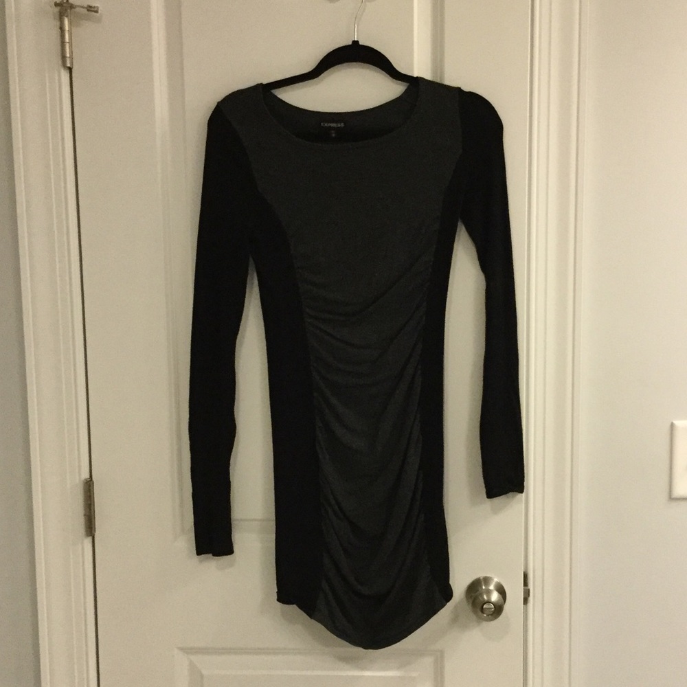 Express black and grey dress!