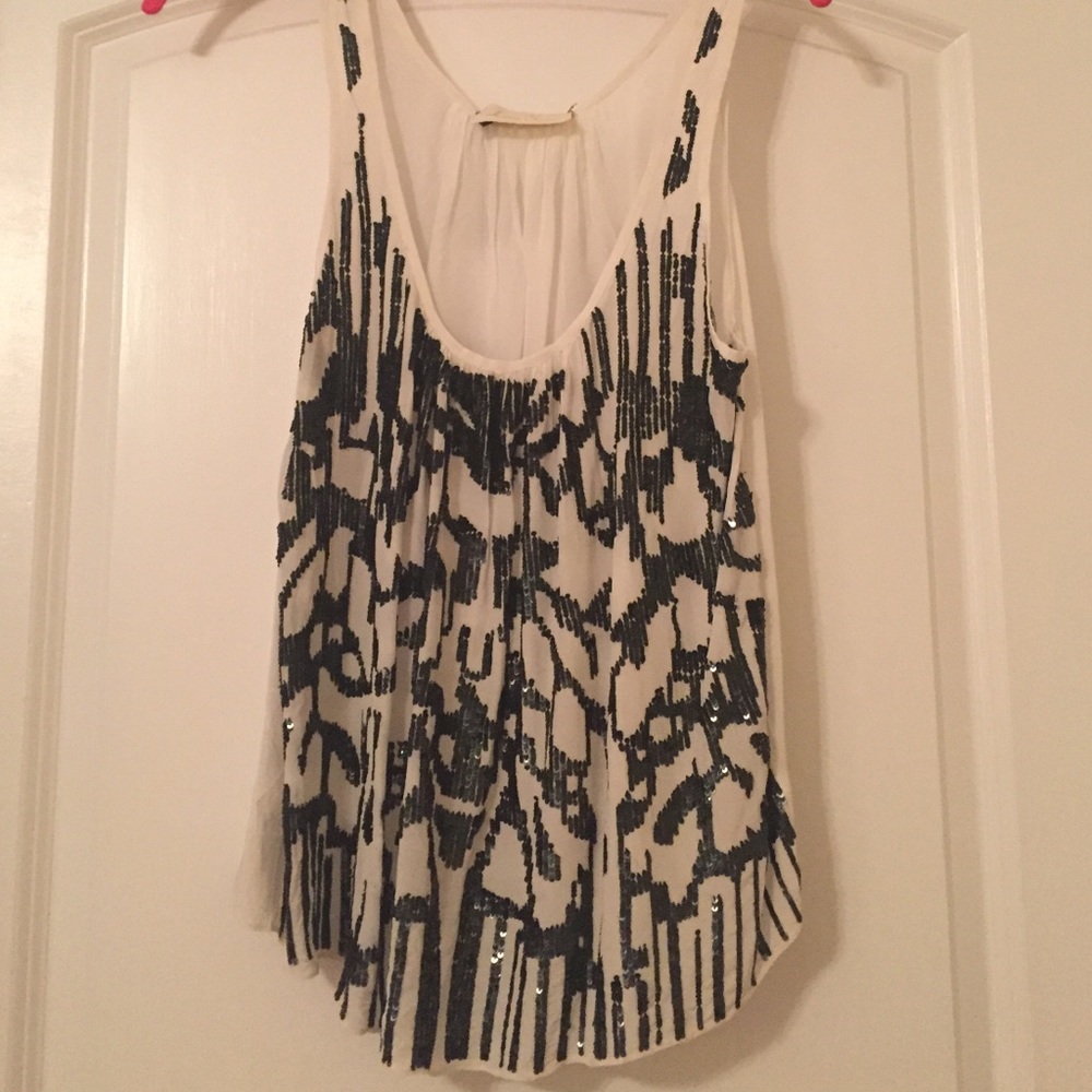 Sequin tank top