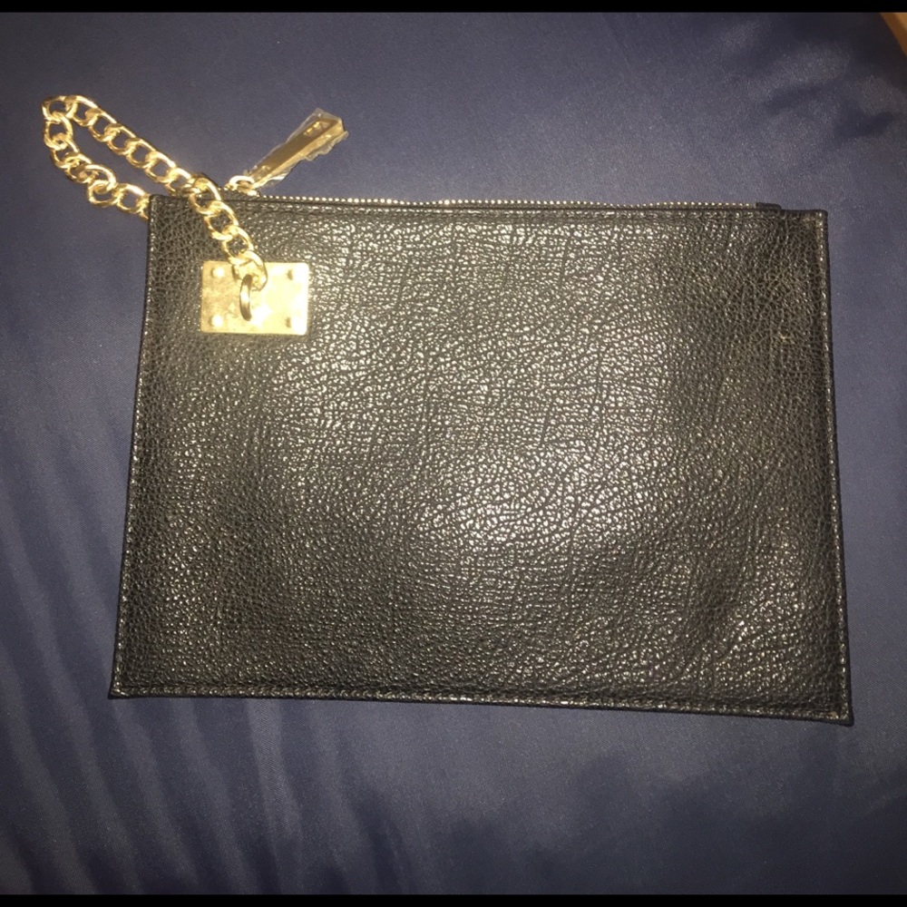 Brand new black wristlet