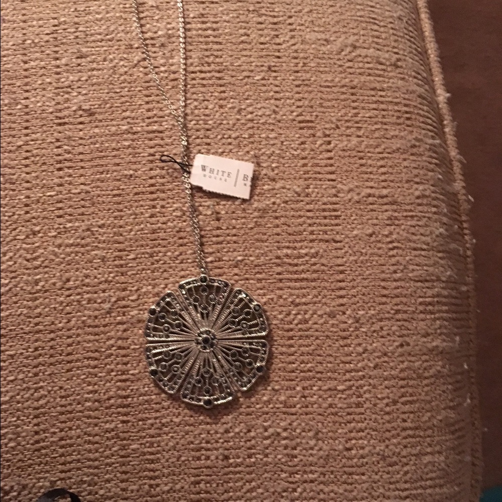 Silver White House BlackMarket Necklace Brand New
