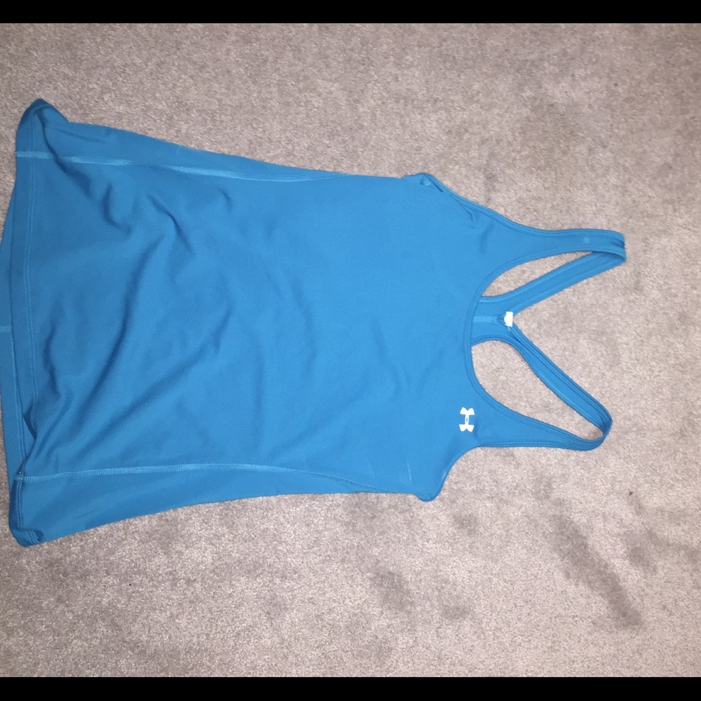 Blue Work Out Tank Top