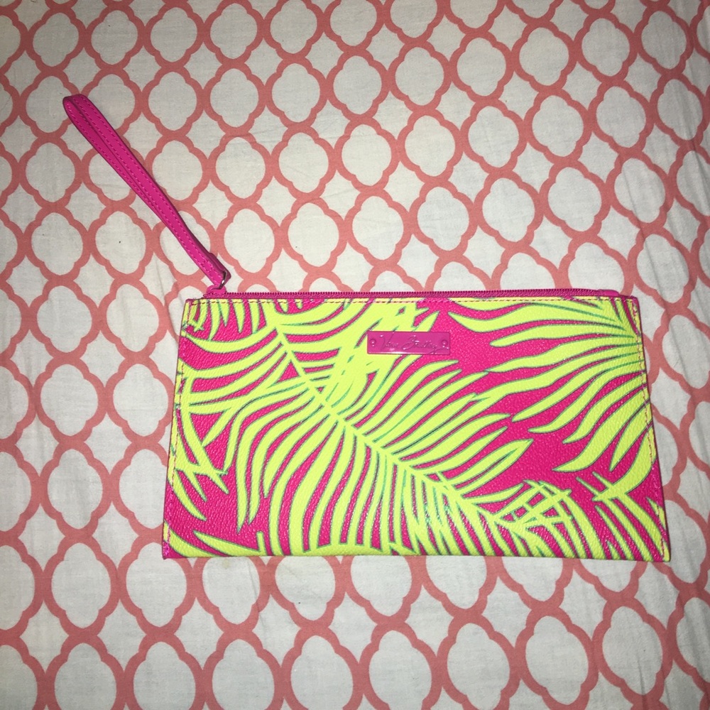Vera Bradley palm trees clutch/wallet