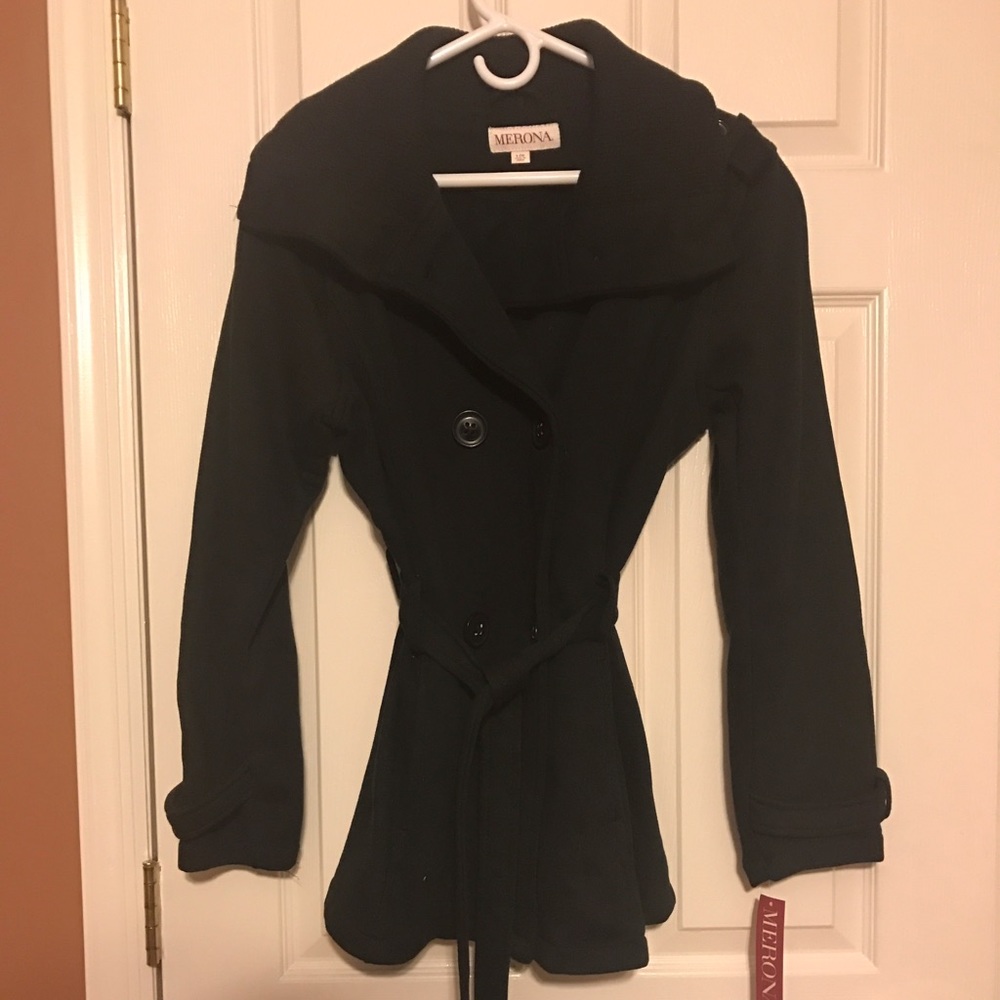 Black pea coat