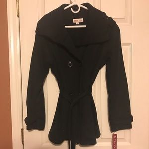 Black pea coat