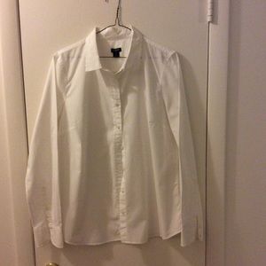 J. Crew White Blouse