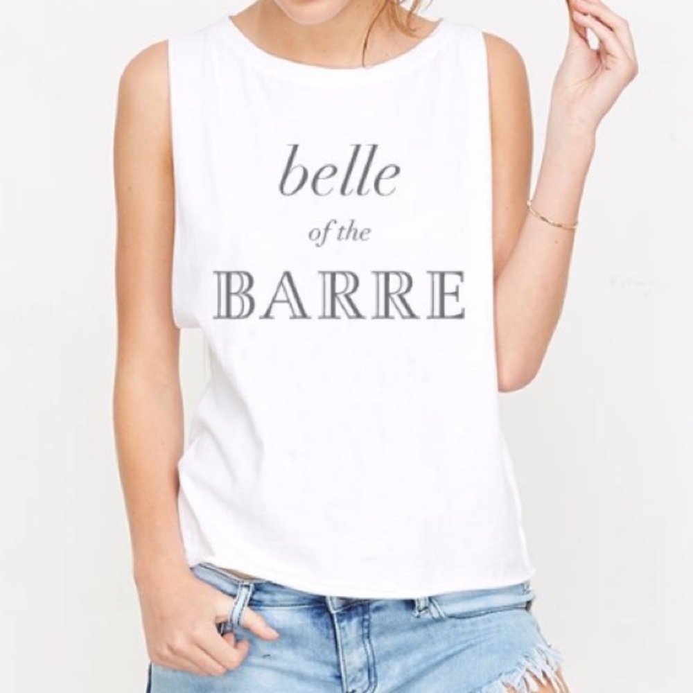 Emi Jay "Belle of the Barre" Tank, White, One size