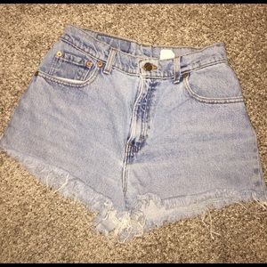 jean shorts high waisted vintage levi's