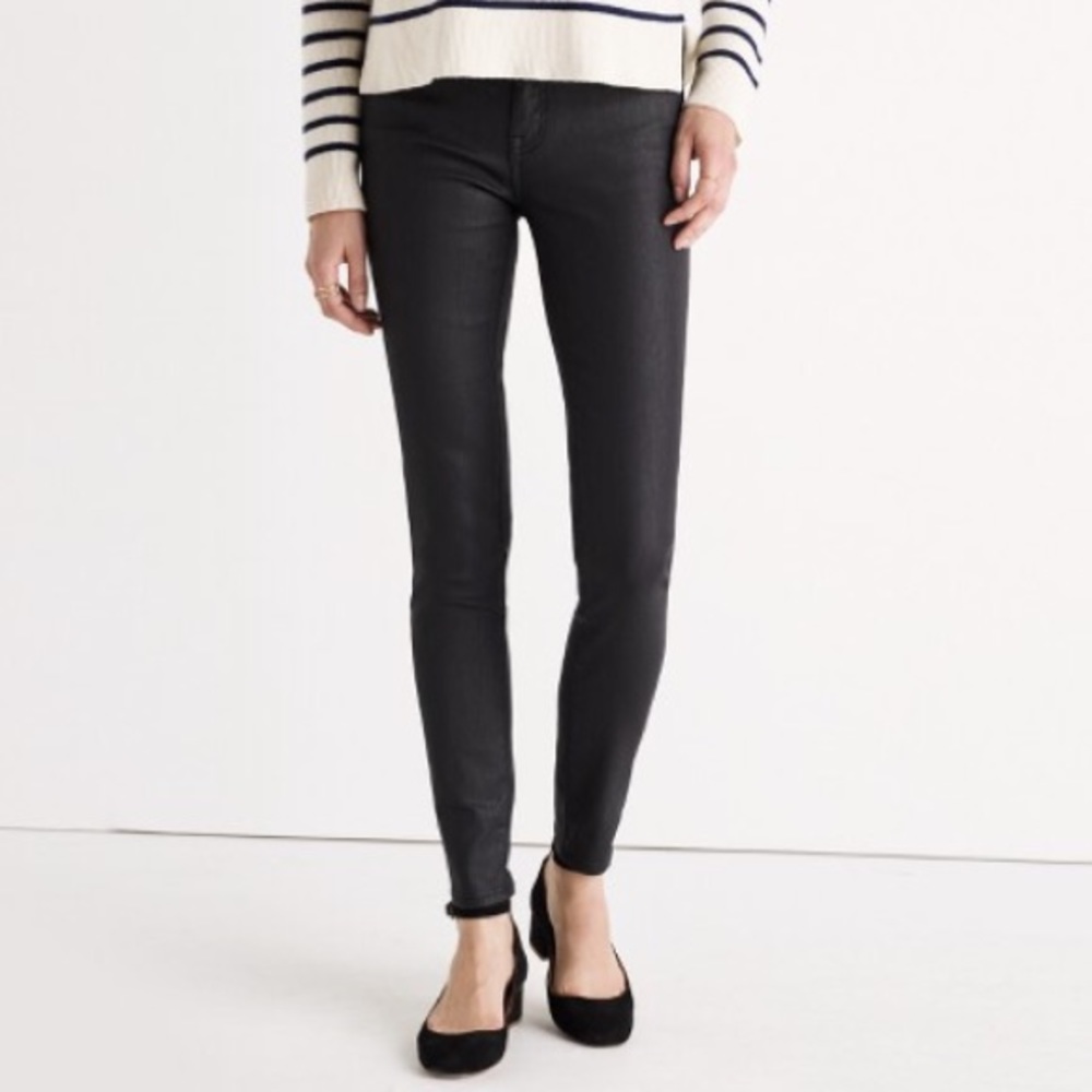 Madewell 9" High-rise Skinny Jeans: Coated Edition