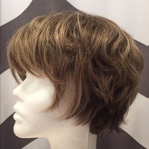 Synthetic hair wig with a fun style!