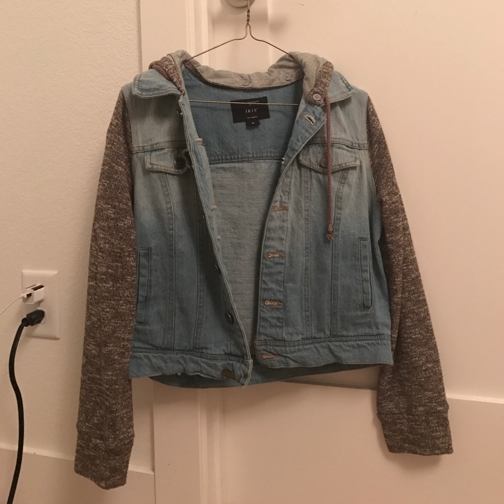 Iris sweater jean jacket