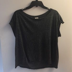 Brandy Melville/ John Galt Gray Flowy T Shirt