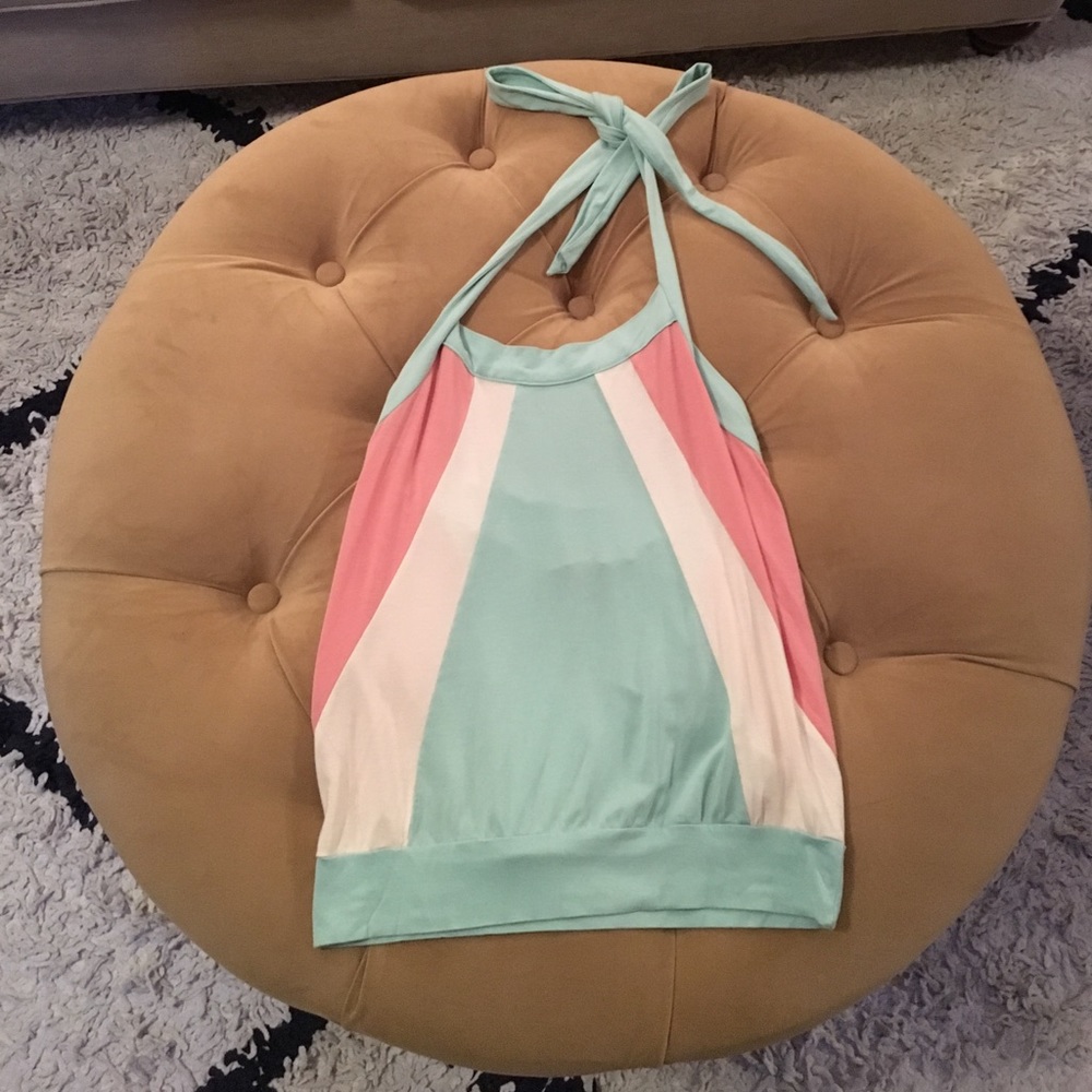 French Connection Tri Color Halter Sz S