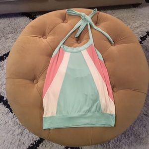 French Connection Tri Color Halter Sz S