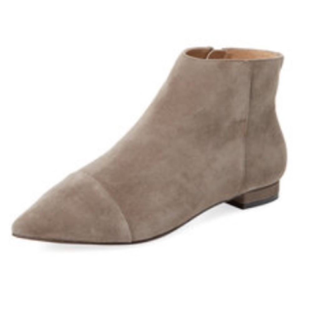 NWOT Maiden Lane Pointed Toe Ankle Bootie - Taupe